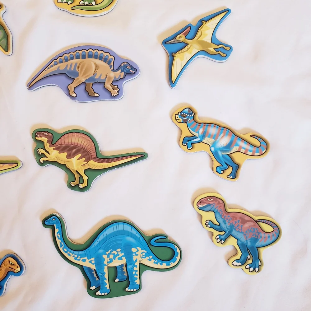 Melissa & Doug Wooden Dinosaur Magnets